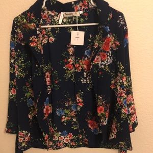 Floral blazer